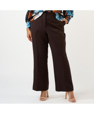 Plus Size Arabica High Rise Straight Modern Pant