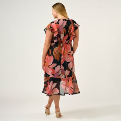 Plus Size Elena Wrap Front Dress