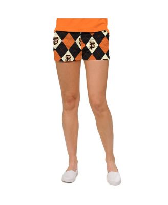 Loudmouth - Women's Black San Francisco Giants Argyle Mini Shorts
