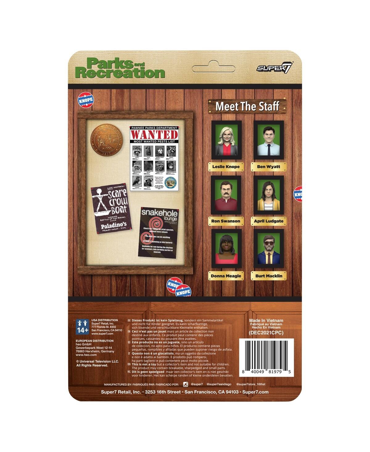 Super7 Leslie Knope Parks And Recreation Reaction Figure In Transparent