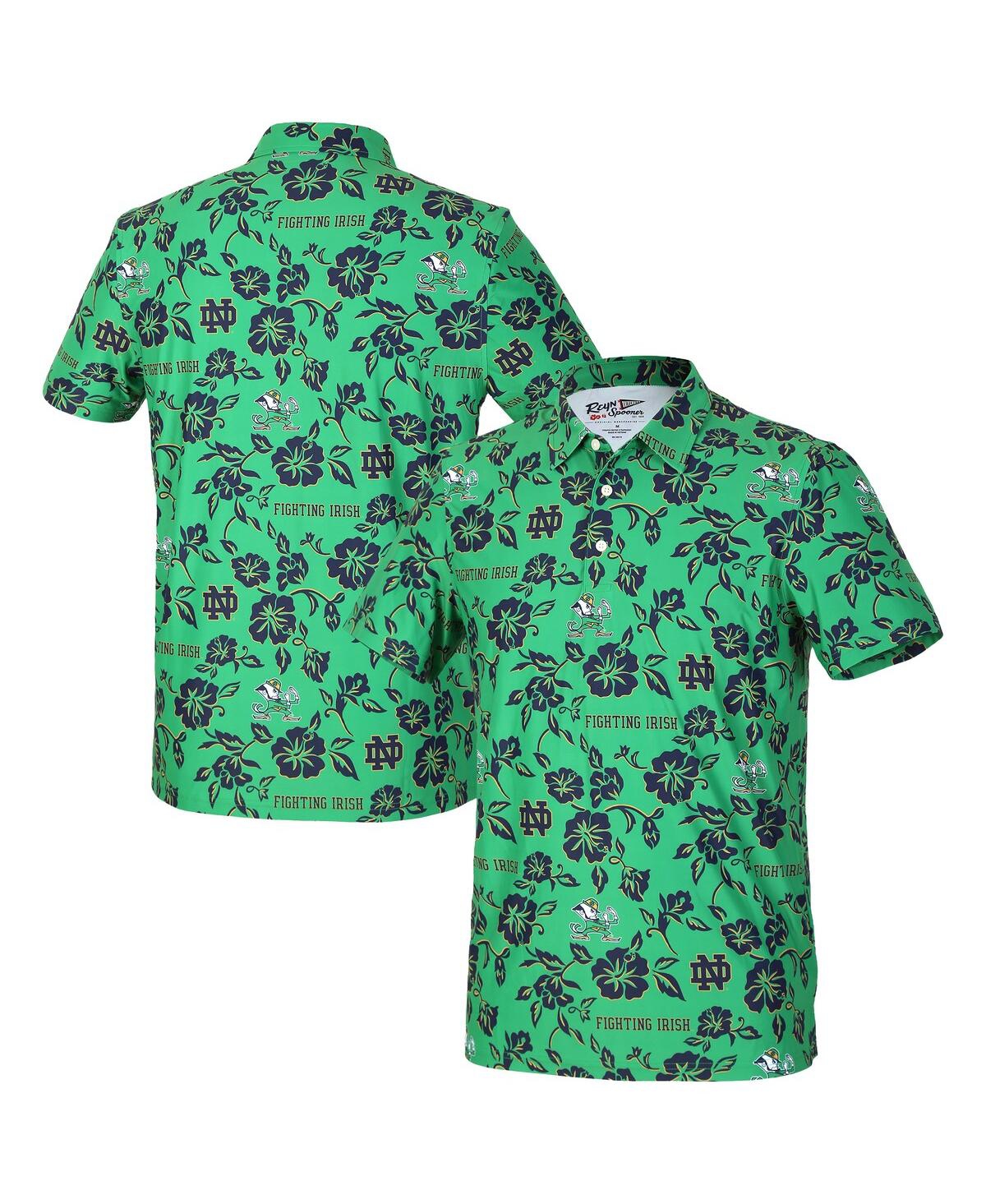 Reyn Spooner Men's Kelly Green Notre Dame Fighting Irish Pua Performance Polo Shirt In Green
