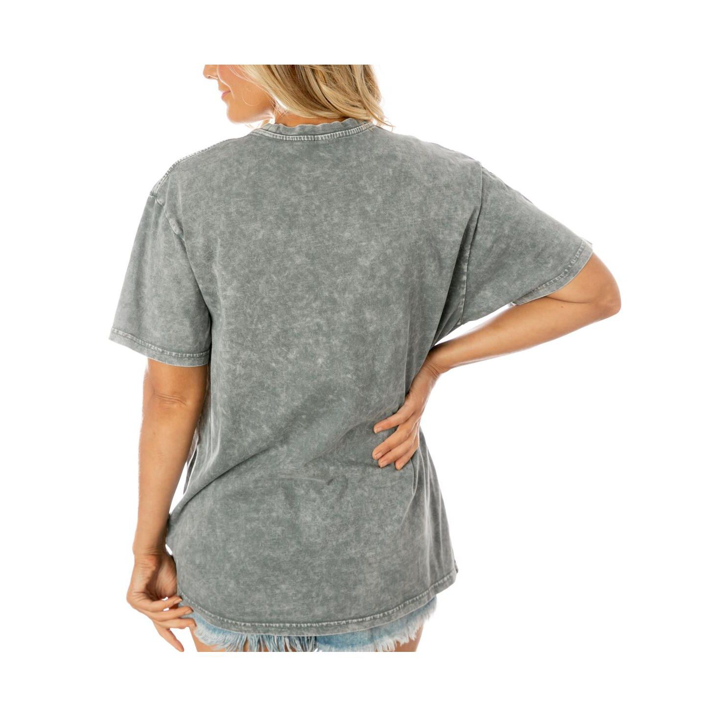 Женская футболка Gameday Couture Gray Jacksonville Jaguars Tackle Titan Boyfriend Washed — фото 2