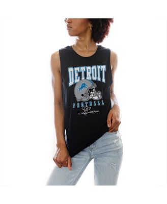 Gameday Couture - Women's Black Detroit Lions Preseason Opener Racerback Tank Top