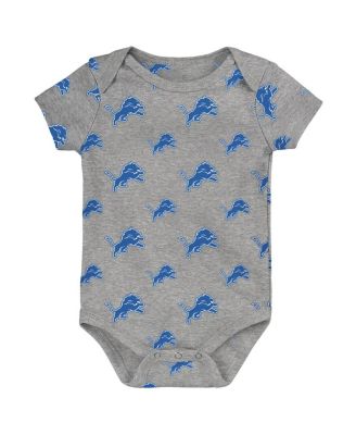 Newborn 3-Piece Detroit Lions Little Tike Bodysuit Set