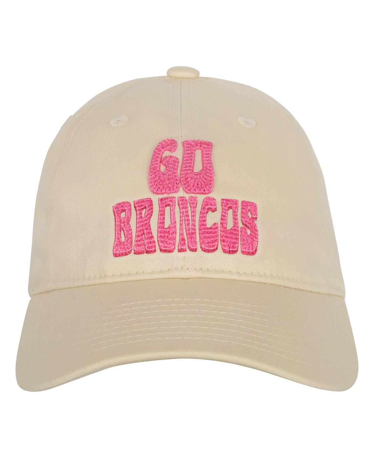 Outerstuff Big Girls Cream Denver Broncos Blitz Adjustable Hat In White