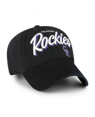 Women's Black Colorado Rockies Ariana Clean Up Adjustable Hat