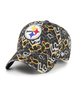 '47 Brand - Girls Preschool Black Pittsburgh Steelers Mural Clean Up Adjustable Hat