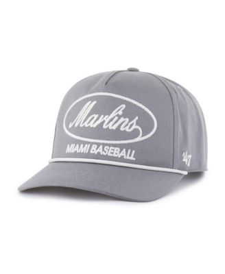 Men's Gray Miami Marlins Foundational Hitch Adjustable Hat