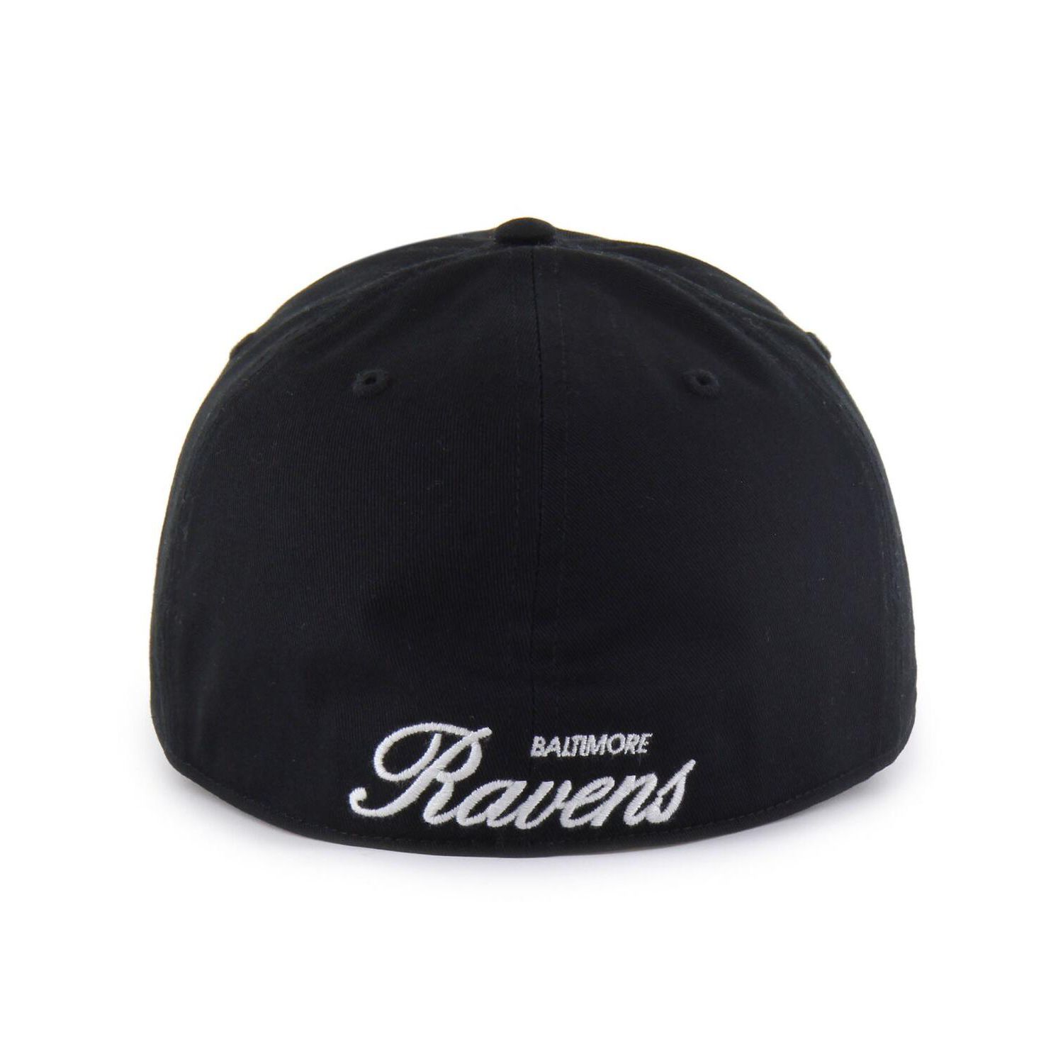 Men's Black Baltimore Ravens Foundational Franchise Fitted Hat