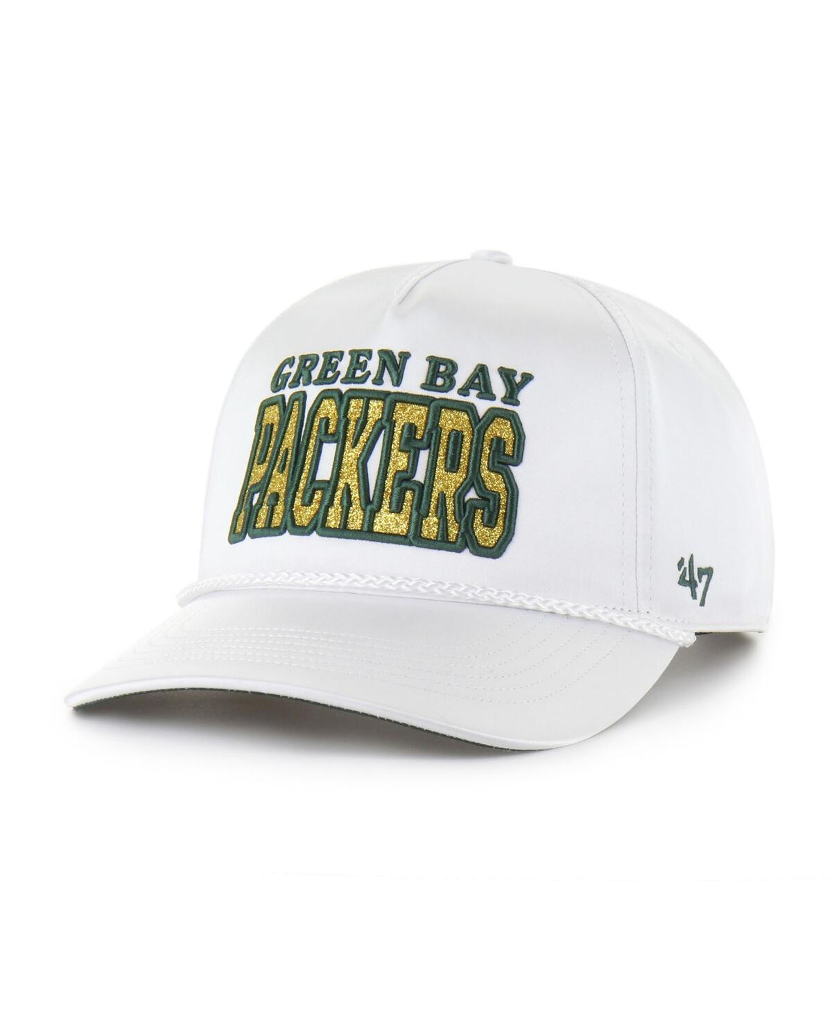 47 Brand Women's White Green Bay Packers Outspoken Hitch Adjustable Hat In White