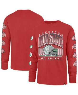 '47 Brand - Men's Red Ohio State Buckeyes Go Big Long Sleeve T-Shirt
