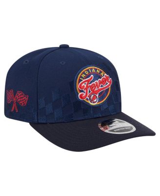 New Era - Men's and Women's&nbsp;Navy Indiana Fever 9SEVENTY Checkerboard Print Adjustable Hat