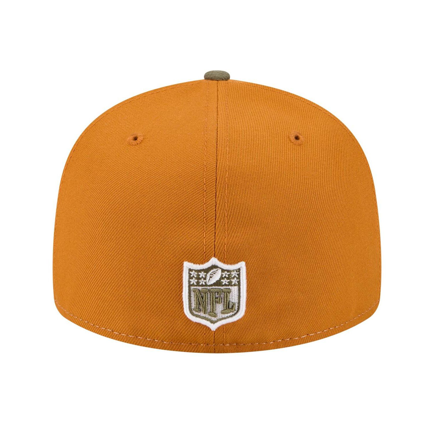 Men's Olive/Brown Kansas City Chiefs Two-Tone Color Pack Split Panel 59FIFTY Fitted Hat