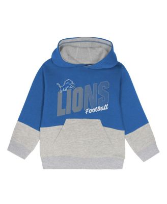 Toddler Blue Detroit Lions Lineman Fleece Hoodie and Pants Set