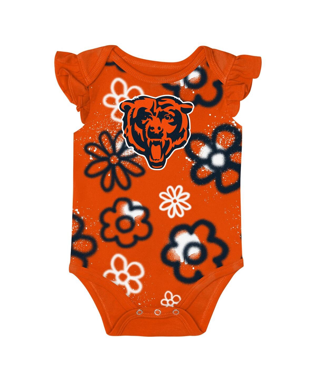 Outerstuff Baby Boys And Girls 2-piece Chicago Bears The Sunshine Bodysuit Set In Multi