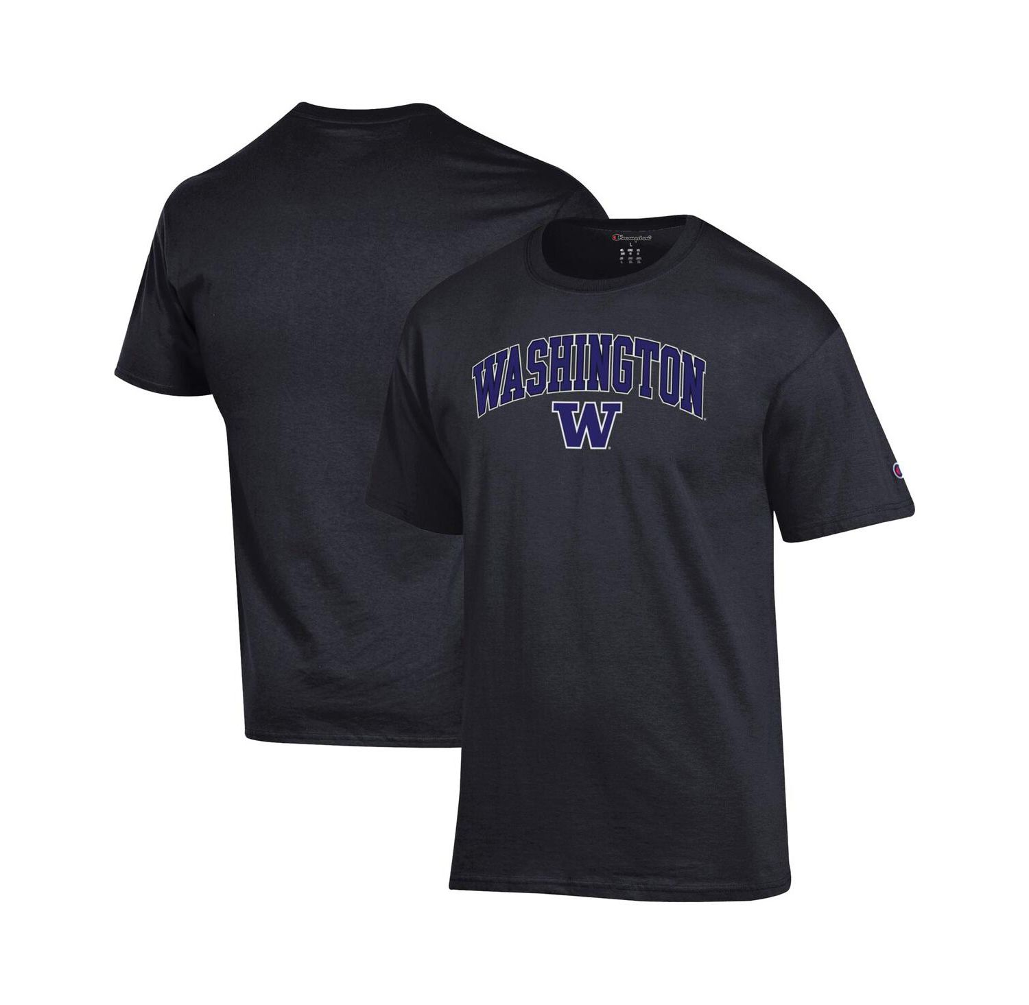 Men's Champion Purple Washington Huskies Arch Over Logo T-Shirt