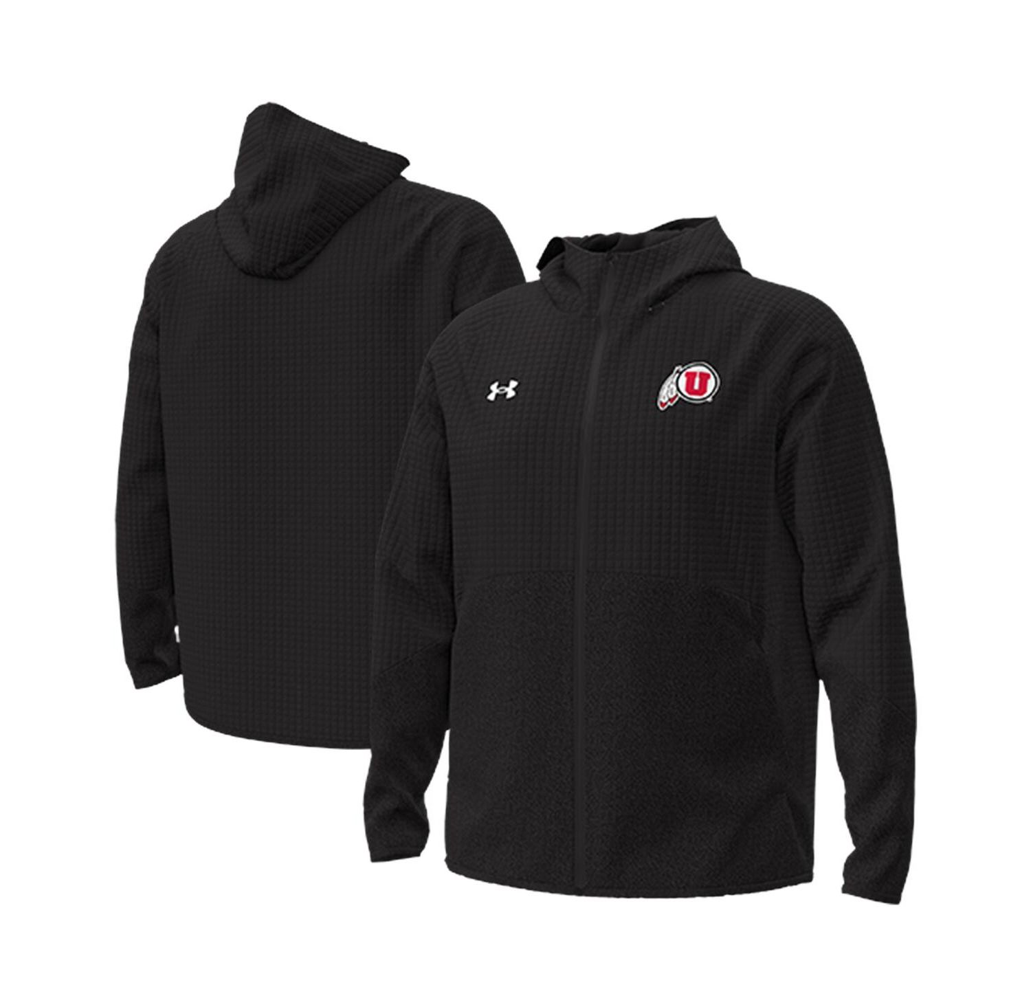 Men's Black Utah Utes Unstoppable Raglan Full-Zip Jacket