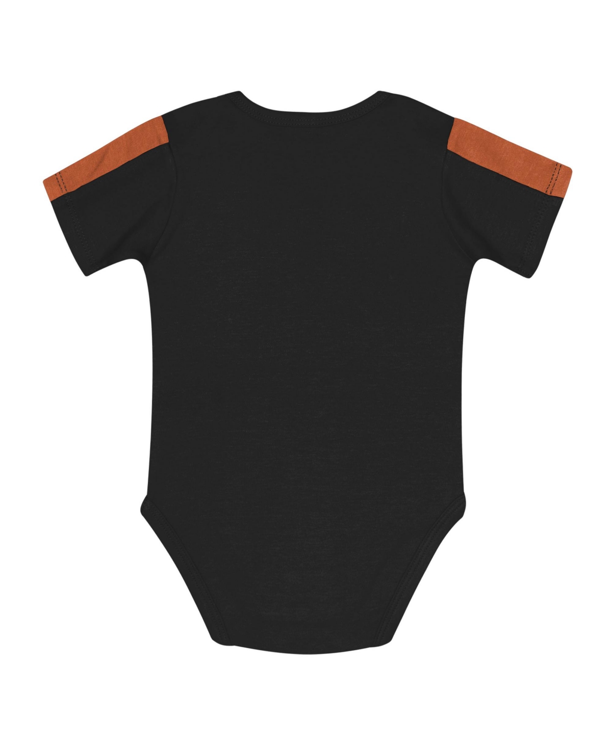 Outerstuff Baby Boys And Girls 3-piece Orange/black Texas Longhorns Double Down Creeper And Pants Set In Multi