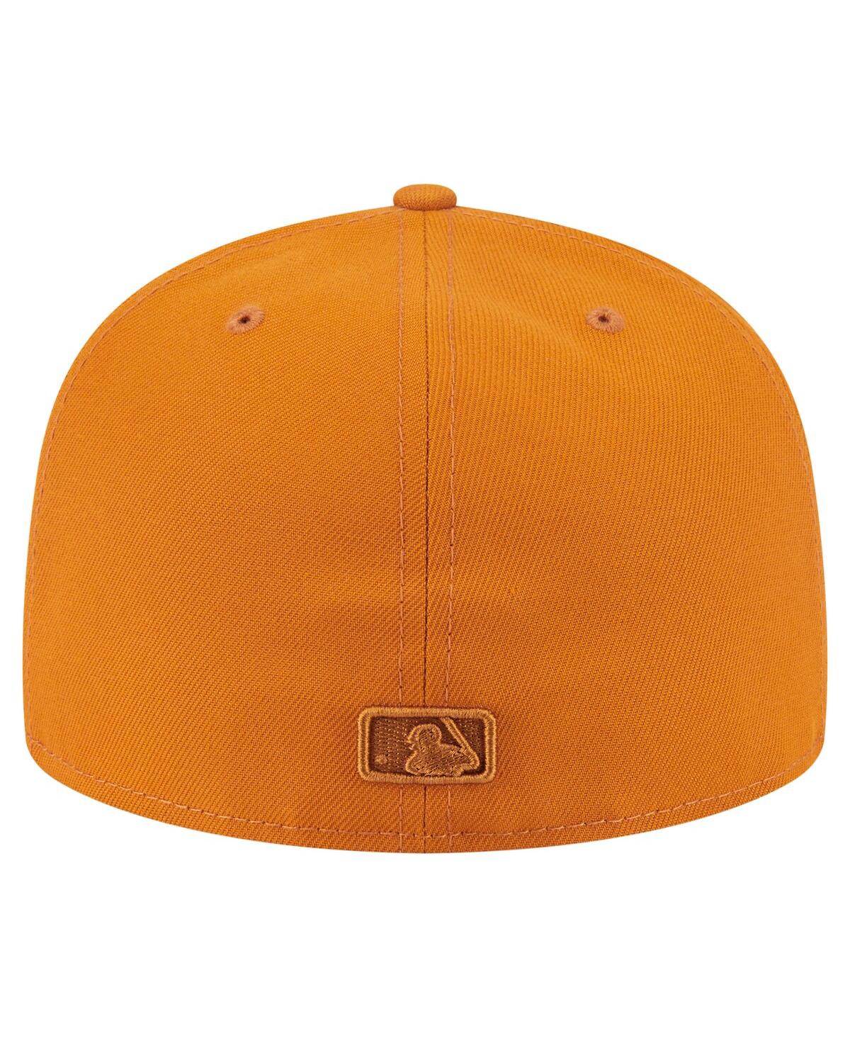 New Era Men's Orange Chicago Cubs Color Pack A-frame 59fifty Fitted Hat In Orange