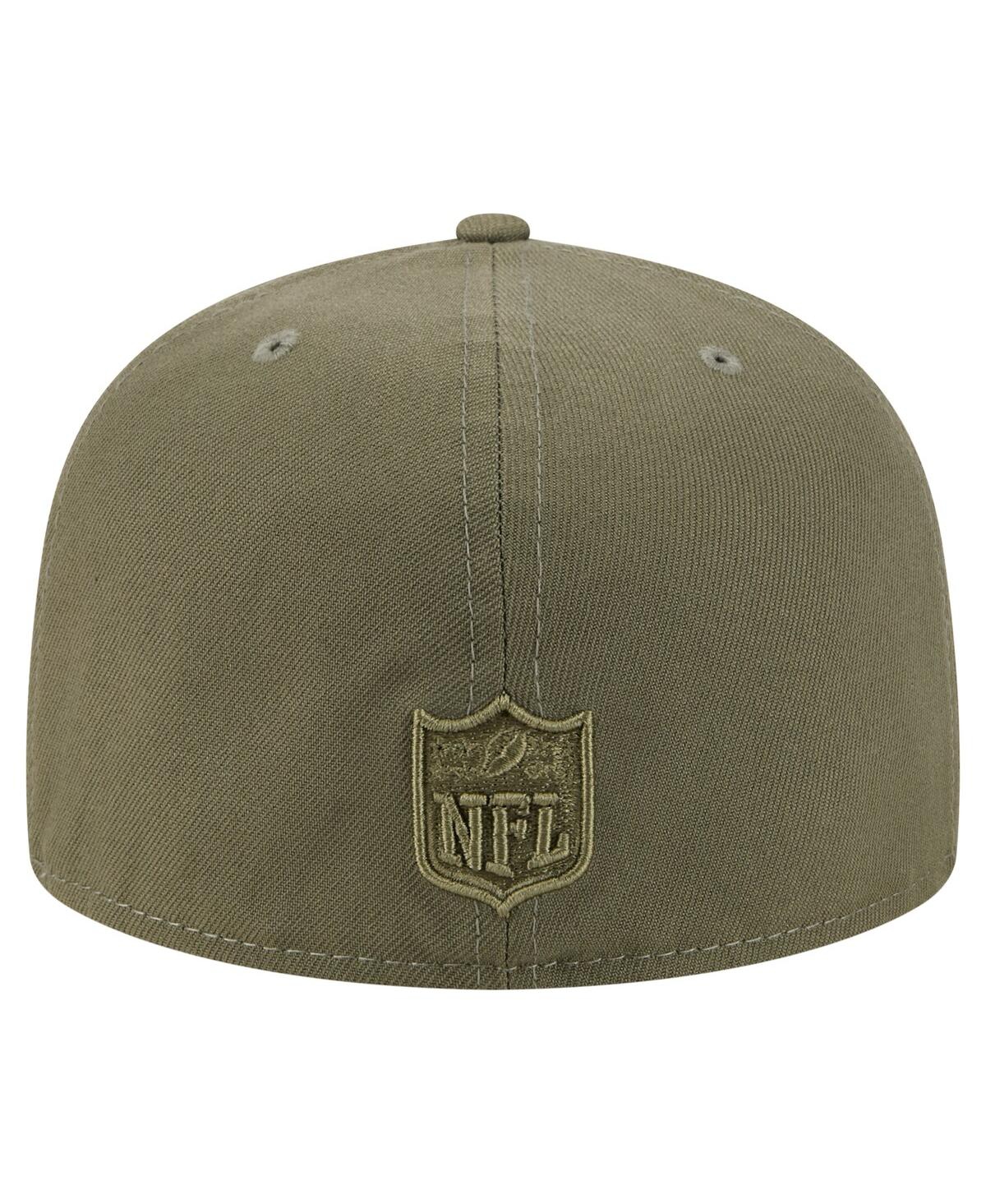 New Era Men'sâ Olive Cincinnati Bengals Color Pack A-frame 59fifty Fitted Hat In Green