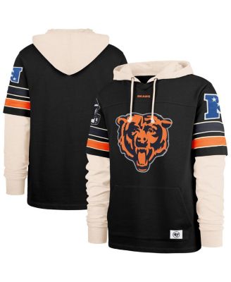 '47 Brand - Men's Black Chicago Bears Split Zone Cornerback Duo Hoodie