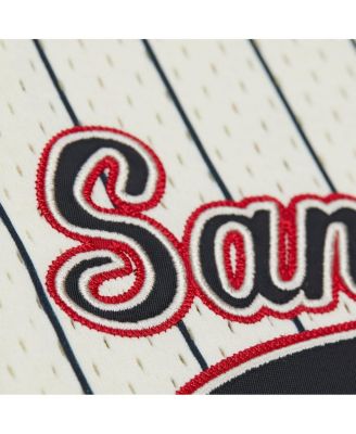 Men's Jerry Rice Cream San Francisco 49ers Name Number Mesh Button-Up Baseball Jersey