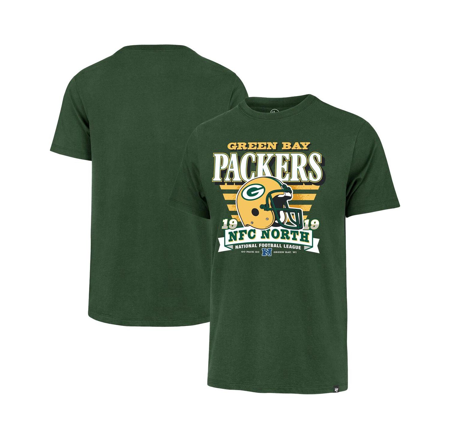 Men's Green Bay Packers Stripe Splash Franklin Throwback T-Shirt