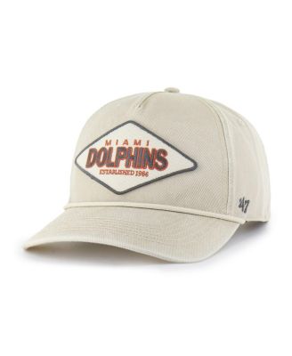 Men's Khaki Miami Dolphins Cairn Hitch Adjustable Hat