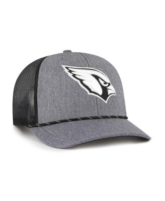 Men's Heather Charcoal Arizona Cardinals Carbon Rope Trucker Adjustable Hat
