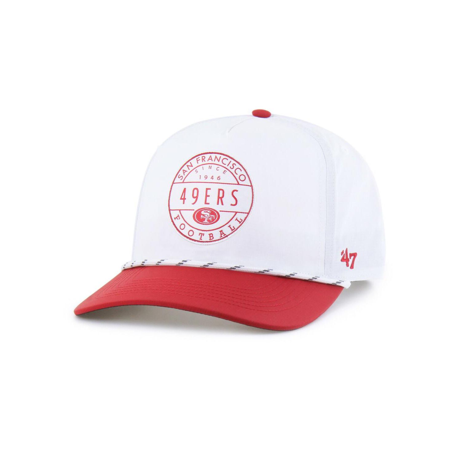Men's White/Scarlet San Francisco 49ers Suburbia Hitch Two-Tone Adjustable Hat