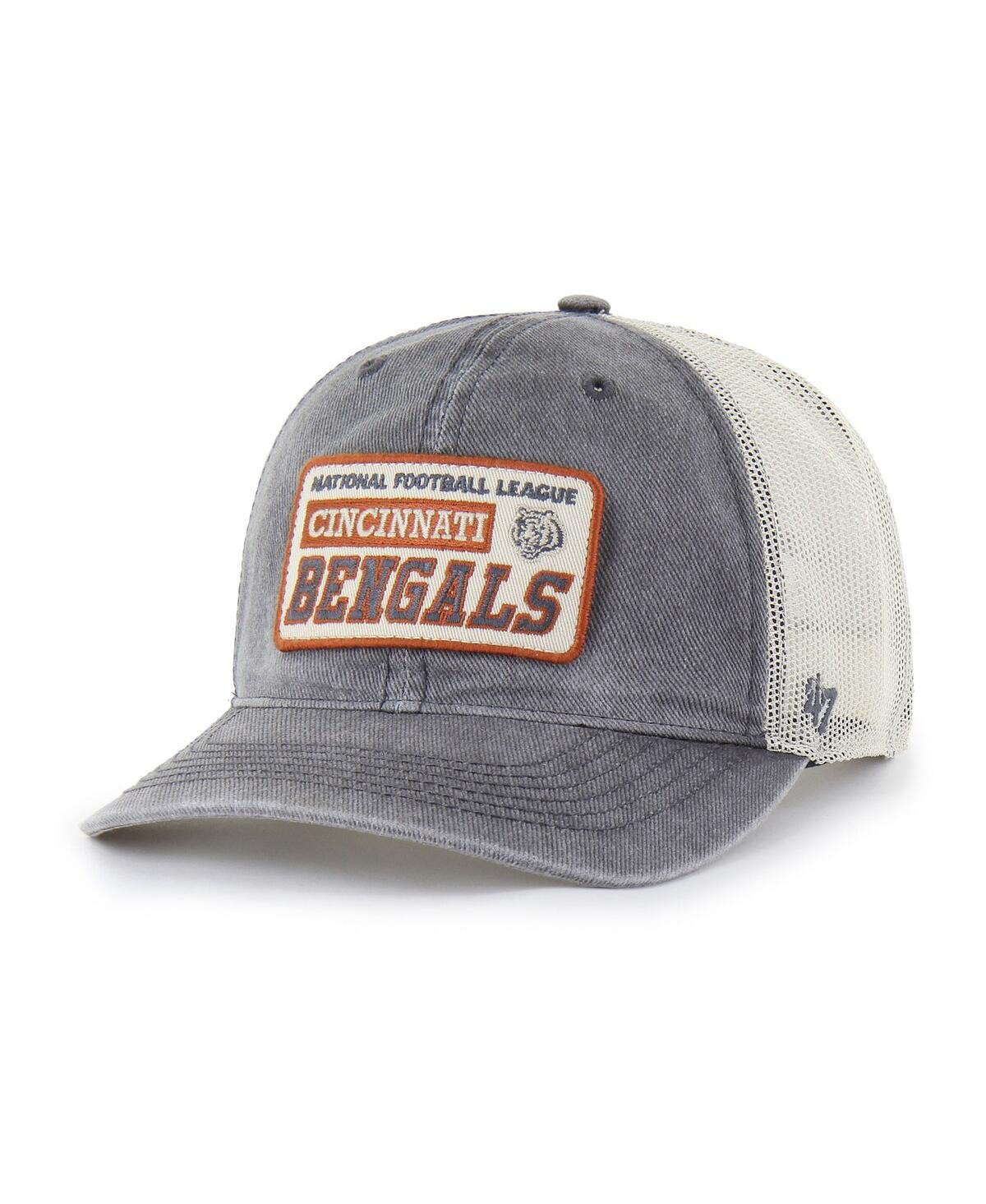Мужская угольная кепка Cincinnati Bengals Canteen Relaxed Trucker с регулируемой шляпой