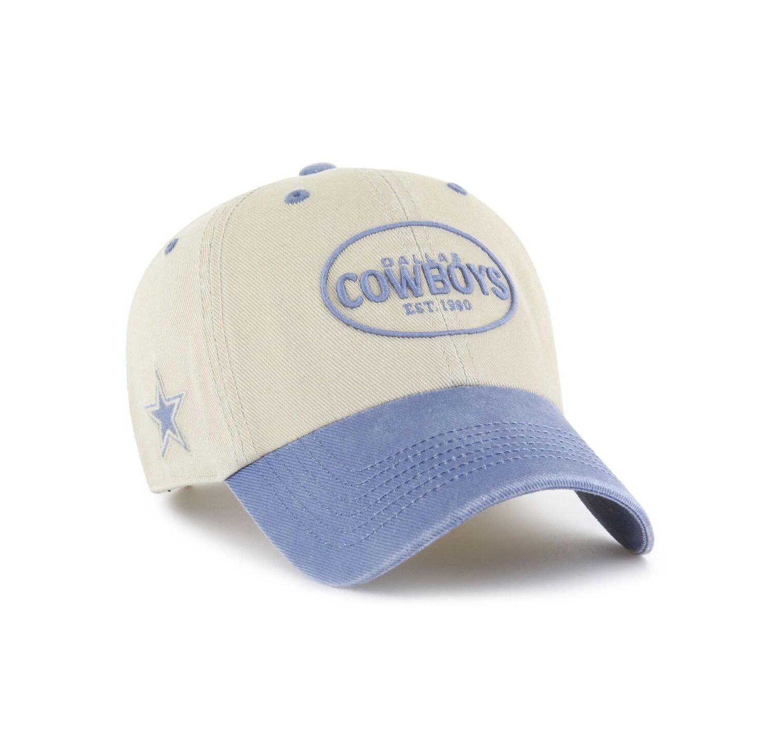 Men's Khaki Dallas Cowboys Breaking Trail Clean Up Adjustable Hat