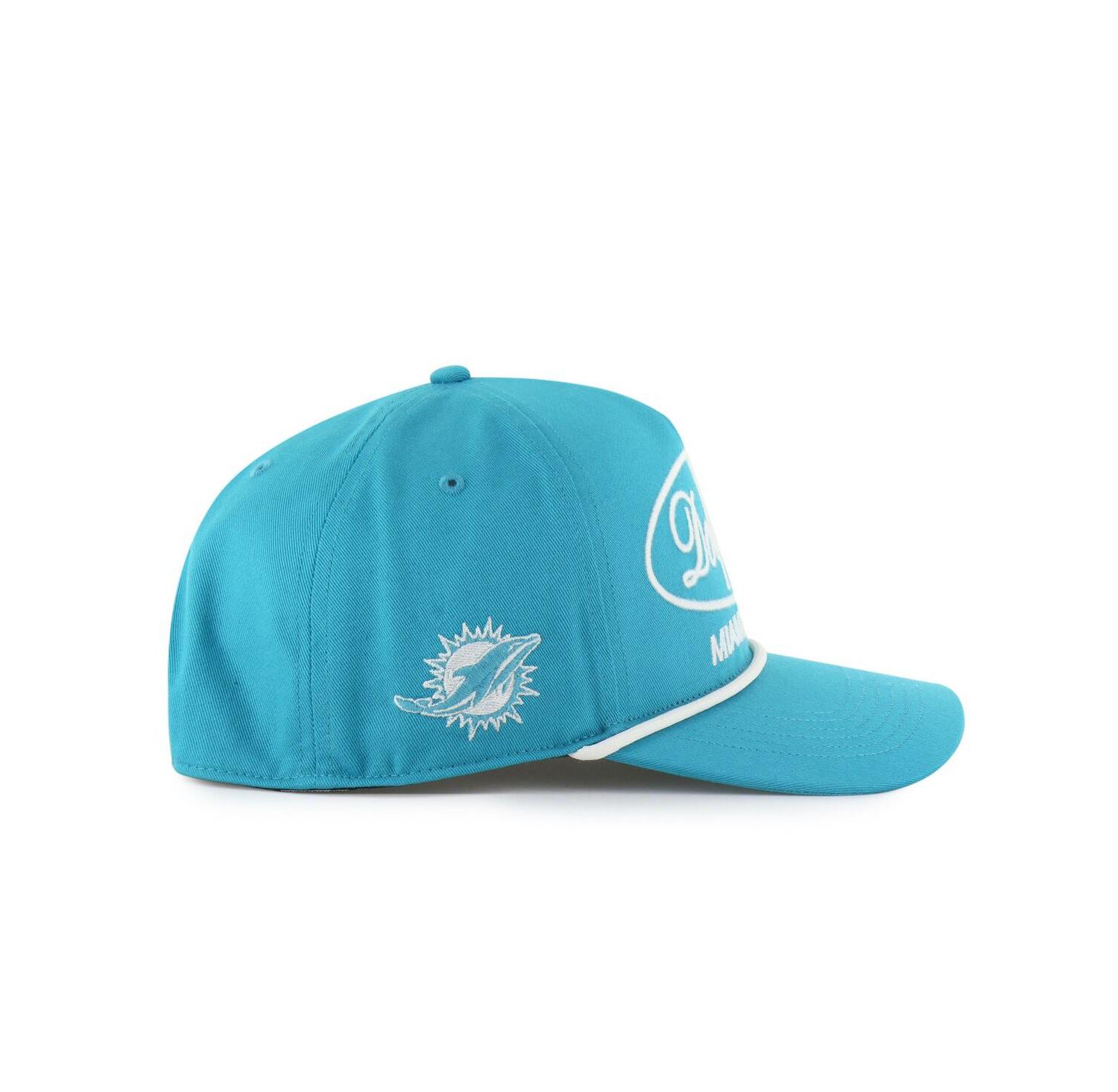 Men's Aqua Miami Dolphins Foundational Hitch Adjustable Hat