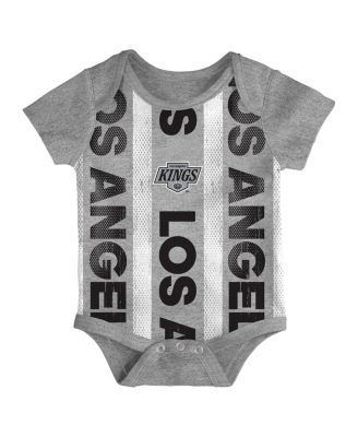 Baby Boys and Girls 3-Pack Los Angeles Kings Loyal Buddies Bodysuit Set