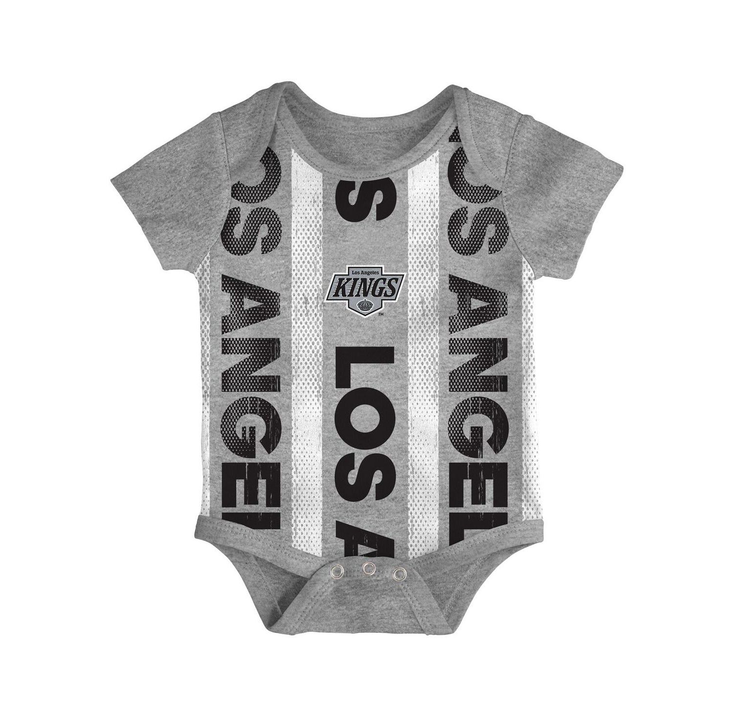 Baby Boys and Girls 3-Pack Los Angeles Kings Loyal Buddies Bodysuit Set