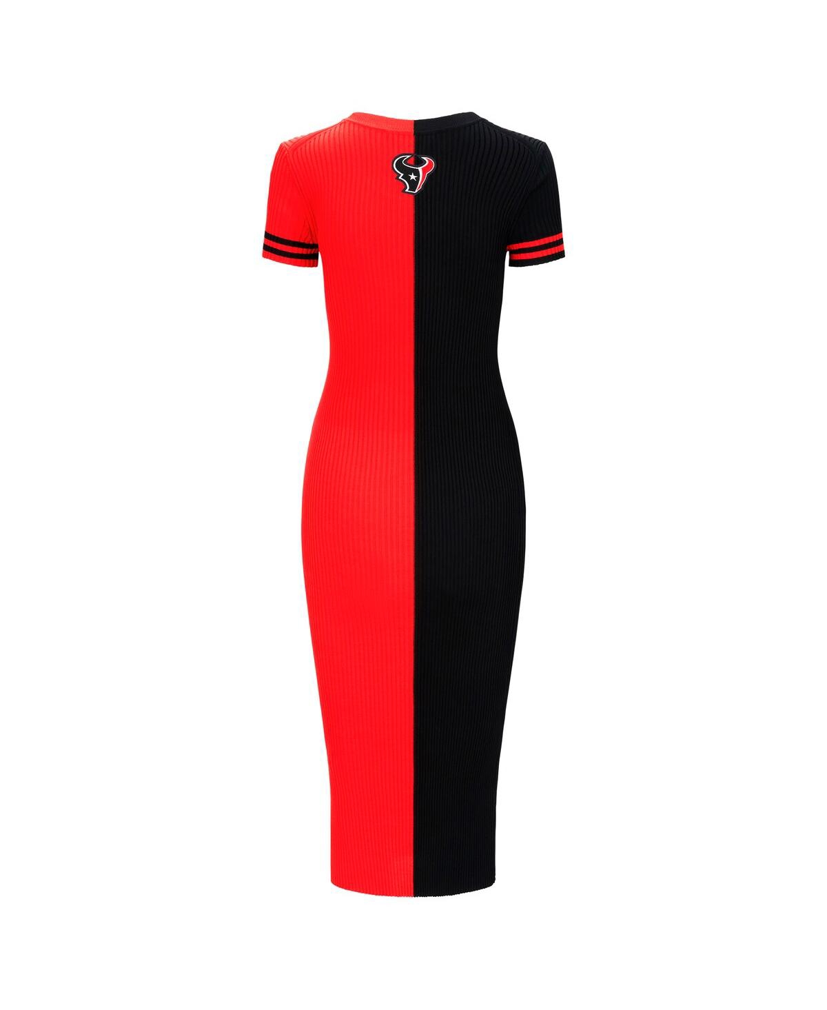 Staud Women's Navy/Red Houston Texans Colleen Dress