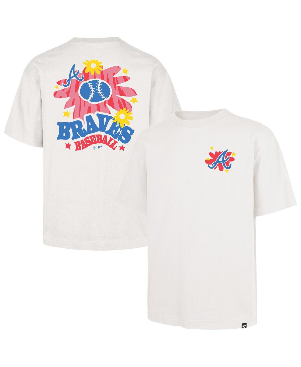 '47 Brand Men's Cream Atlanta Braves Flora Foundation T-Shirt