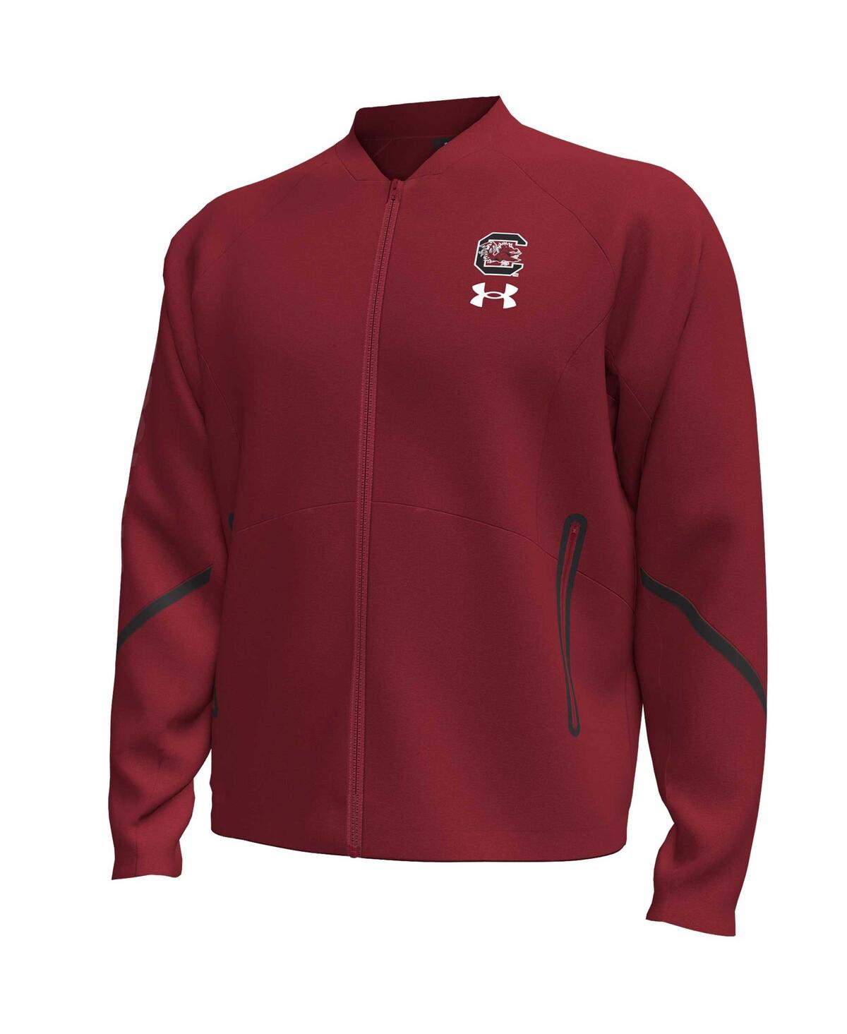 Under Armour Men's Garnet South Carolina Gamecocks Unstoppable Full-Zip Bomber Jacket