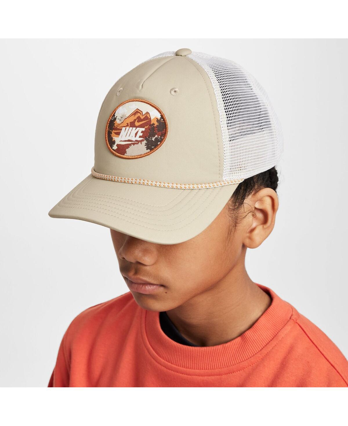 Nike Big Boys and Girls Khaki Rise Trucker Adjustable Hat