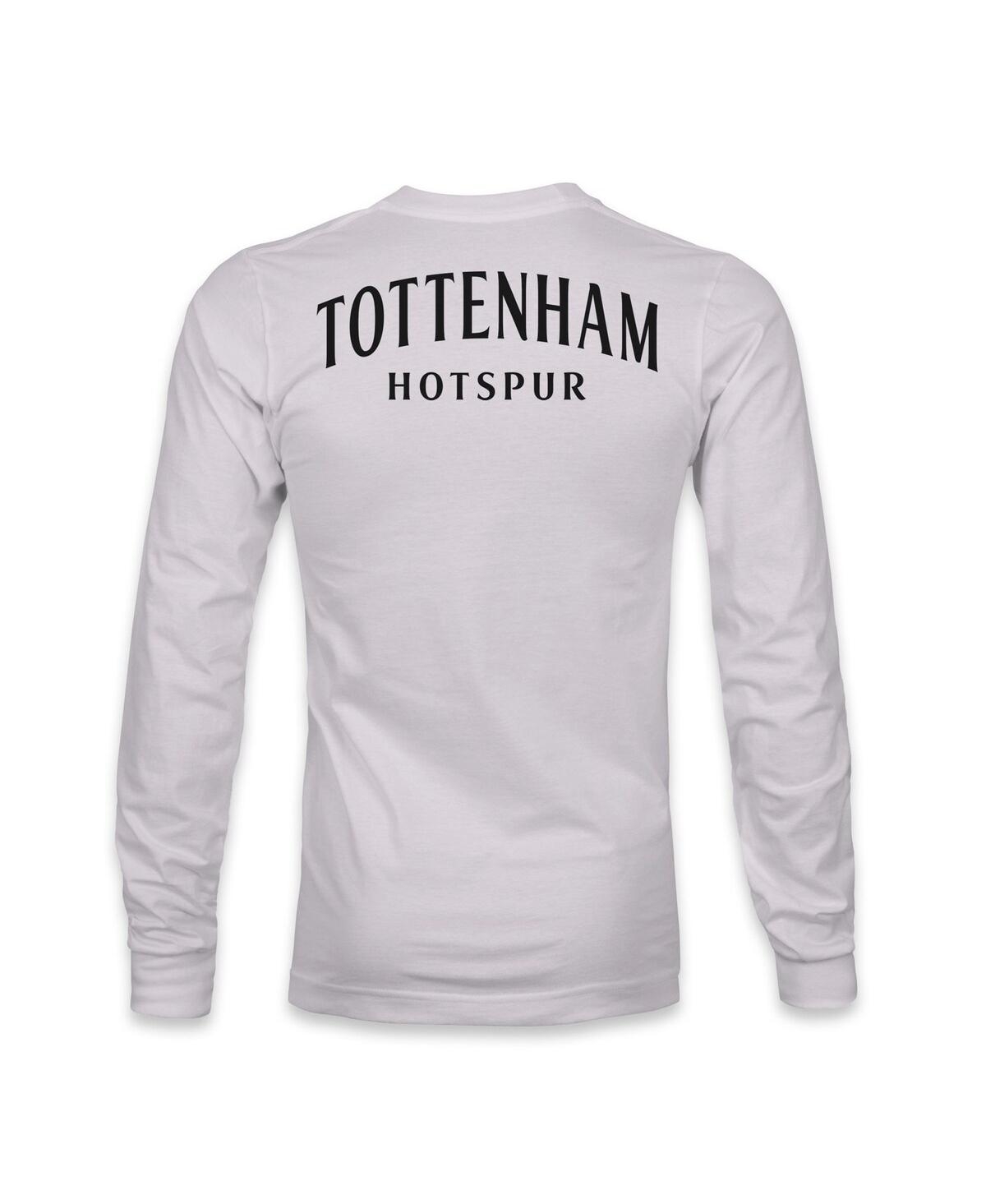 1863fc Men's Gray Tottenham Hotspur Back Team Arch Long Sleeve T-shirt In White