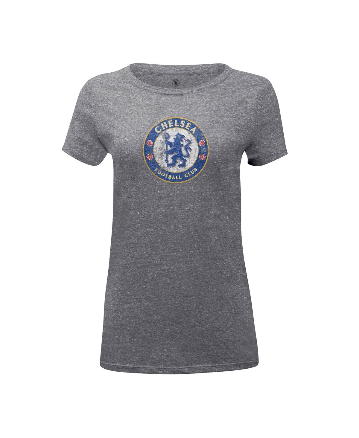 1863FC Women's Heather Gray Chelsea Color Badge Tri-Blend T-Shirt