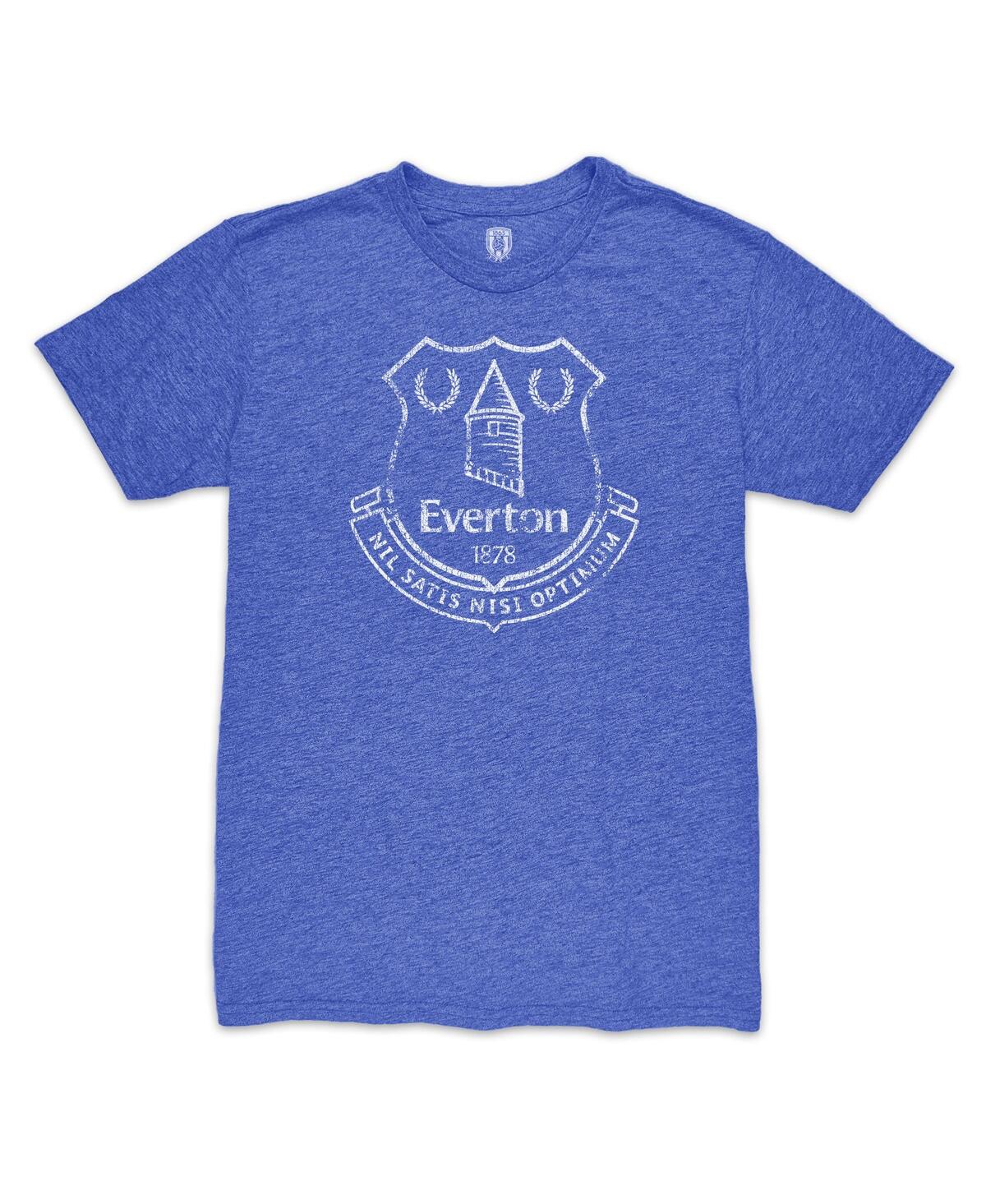 1863fc Men's Blue Everton Mono Badge Vintage Tri-blend T-shirt In Blue