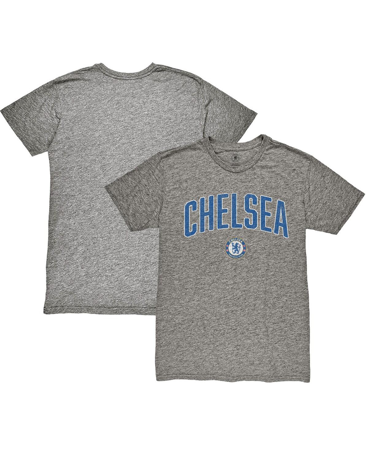 1863fc Men's Heather Gray Chelsea Wordmark Vintage Tri-blend T-shirt In Gray