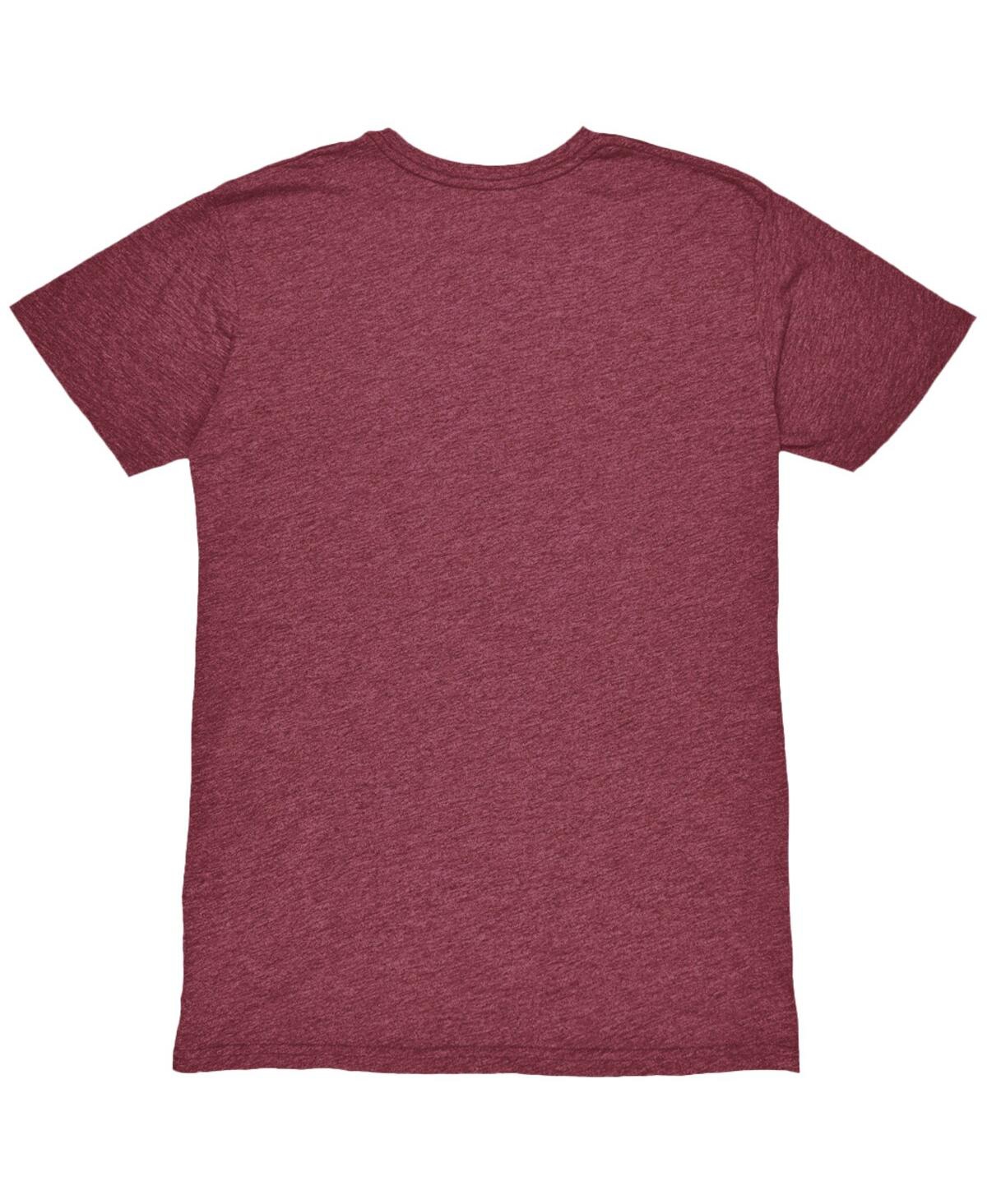 1863fc Men's Maroon Detroit City Fc Color Crest Twisted Tri-blend Slub T-shirt In Burgundy