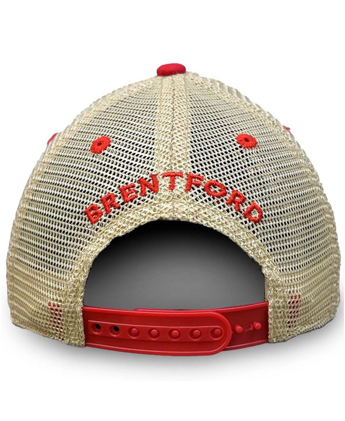 1863FC Men's Red Brentford Fc Trucker Adjustable Hat