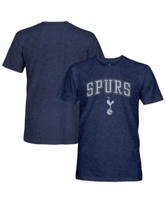 1863FC - Men's Heather Navy Tottenham Hotspur Wordmark Twisted Tri-Blend Slub T-Shirt
