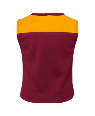 Girls Preschool 2-Piece Burgundy Washington Commanders Spirit Cheerleader Set with Bloomers