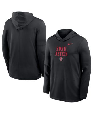 Nike - Men's Black San Diego State Aztecs Sideline Dri-FIT Lightweight Hoodie
