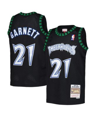 Mitchell & Ness - Big Boys and Girls Kevin Garnett Black Minnesota Timberwolves 1997/98 Hardwood Classics Swingman Jersey
