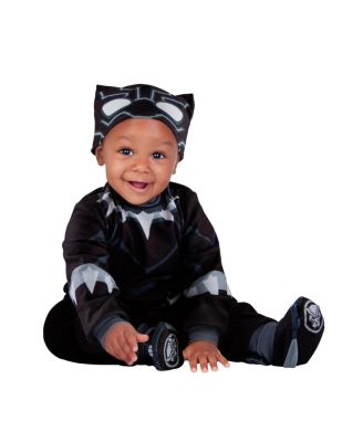 Jazwares - Baby Boys and Girls Black Panther Costume with Hat